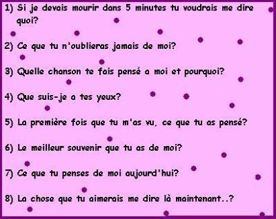 si je devrai mourire ds 5 minutes